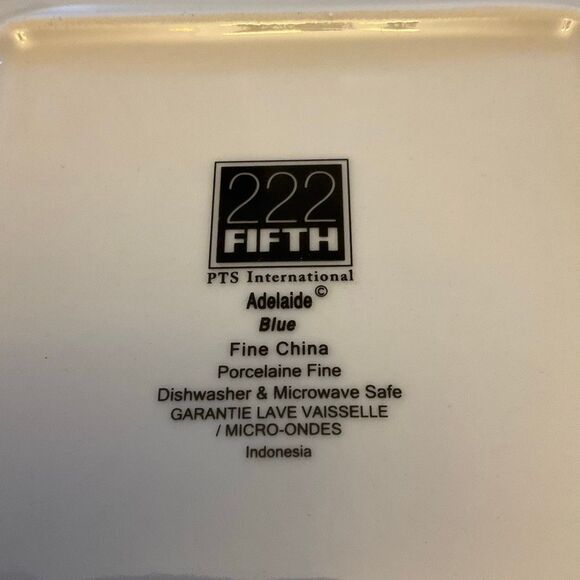 Adelaide Blue 222 Fifth Toile China Plate. Birds flowers french - Picture 7 of 14